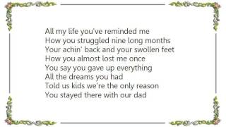 Chely Wright - Between a Mother and a Child Lyrics