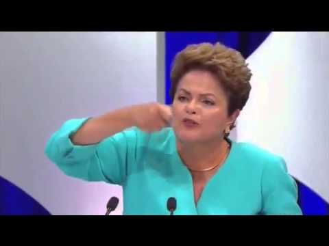 DILMA  GAFE NO DEBATE 16 10 2014