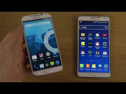 Samsung Galaxy S4 CyanogenMod 11 Android 4.4 KitKat vs. Samsung Galaxy Note 3 4.3 - Which Is Faster?