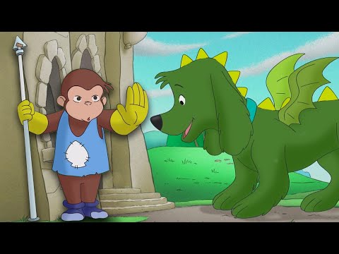 Sir George Guards the Castle 🏰🐉  | Curious George | Adventure & Play