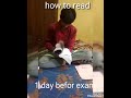 Exam Preparation One Day Befor