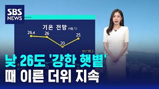 [날씨] 낮 26도 '강한 햇볕'..때 이른 더위 지속 / SBS