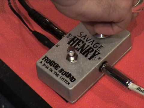Rogue Sound SAVAGE HENRY explosive fuzz box of fun guitar effects pedal demo