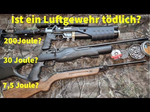 At what joules is an air rifle lethal?