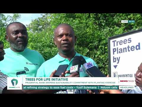 Prudential Bank Staff Plant Trees at Achimota Forest Under Climate Drive