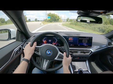 2022 BMW i4 eDrive40 - POV Test Drive (Binaural Audio)