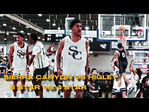 5 star vs chippy az team got HEATED. sierra canyon vs higley full game