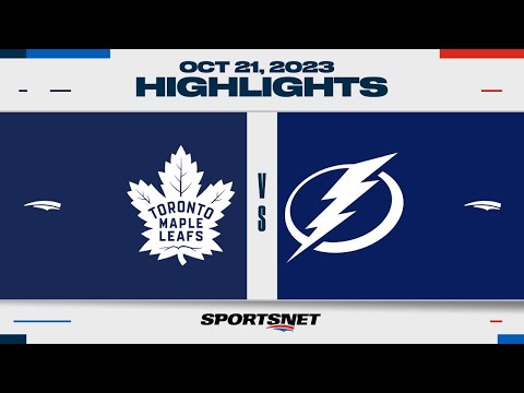 NHL Highlights | Maple Leafs vs. Lightning - October 21, 2023