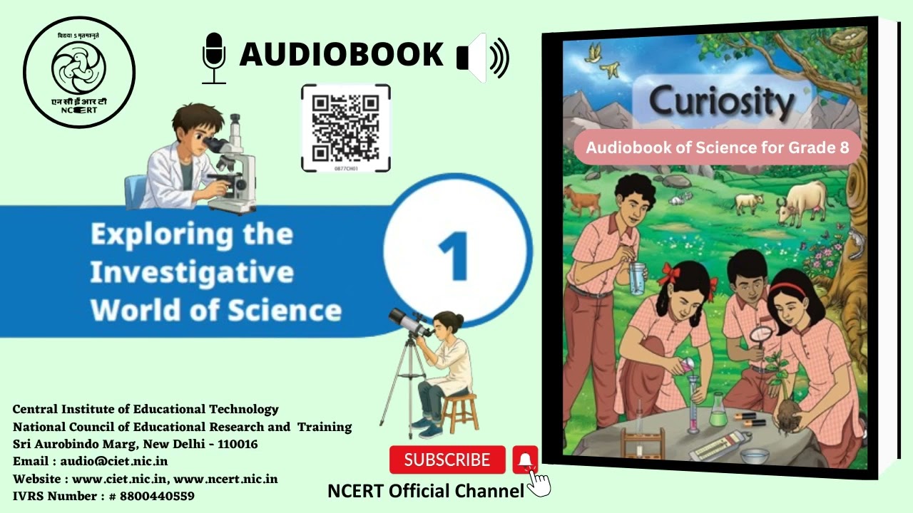 NCERT AudioBook Curiosity Science Class 8 Chapter 1 Exploring the Investigative World of Science