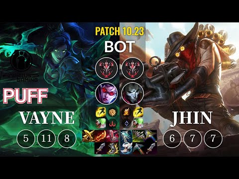 IG Puff Vayne vs Jhin Bot - KR Patch 10.23