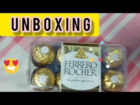 Unboxing Ferrero Rocher /Chocolate/🎉🎉🍫🍫