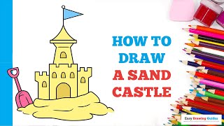 How to Draw a Sand Castle: Easy Step by Step Drawing Tutorial for Beginners