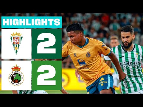 CÓRDOBA CF  2 - 2 R. RACING CLUB | RESUMEN LALIGA HYPERMOTION