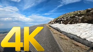 4K (Ultra HD) Ride up Mt. Evans, Colorado - 2 hours, no music, no talk