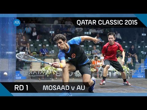 Squash: Qatar Classic 2015 - Men's Rd 1 Highlights: Mosaad v Au