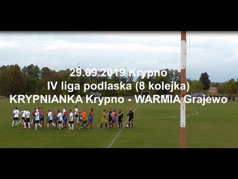 29.09.2019 IV LIGA PODLASKA (8 kolejka) KRYPNIANKA Krypno - WARMIA Grajewo