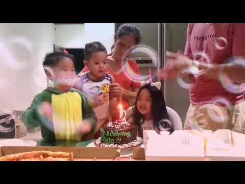 Happy Birthday!! Kids blowing candle! Hugo with his cousins.