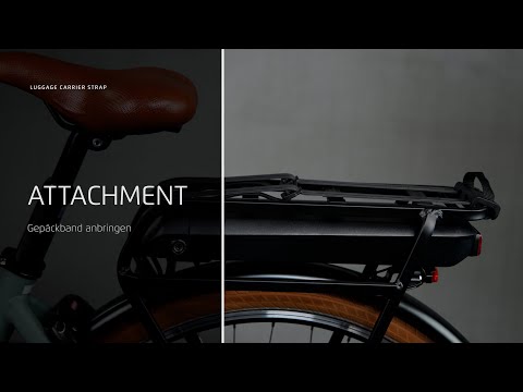 How to attach the luggage carrier strap I Gepäckträgerband befestigen