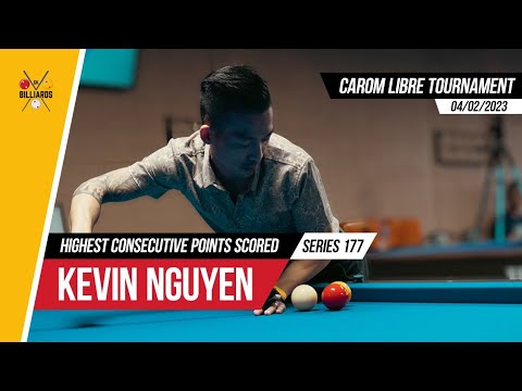 Carom Libre - Thi Đấu Bida Libre - Kevin Nguyễn  Best Consecutive 177 points scored!