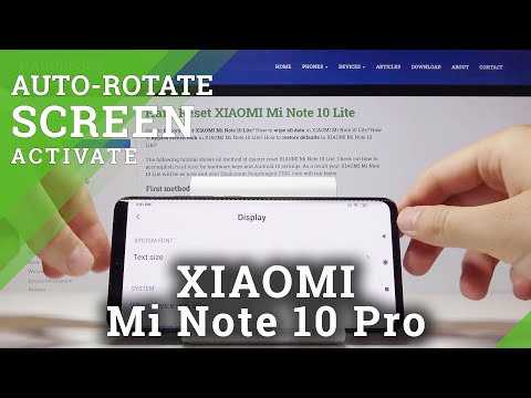 How to Activate Auto Rotate Screen in Xiaomi Mi Note 10 Lite?