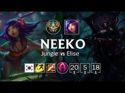 Neeko Jungle vs Elise - KR Master Patch 8.24