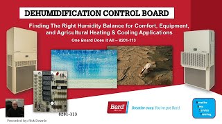 Bard Dehumidification Board Sequence Of Operation And Diagnostics
