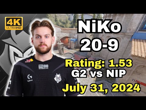 【4K】G2 NiKo vs NIP (INFERNO) | JULY 31, 2024 #cs2 #pov