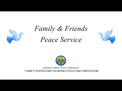Family & Friends Peace Service - Sunday, 10th December 2023