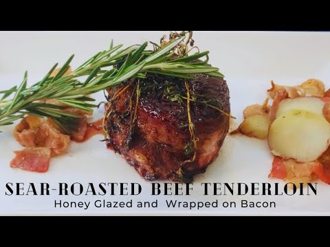 How to Sear-Roast Beef Tenderloin with Honey-Glaze and...