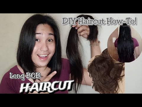 How To Cut Your Own Hair At Home, DIY BoB Haircut for Beginners I Euanne Hyuna
