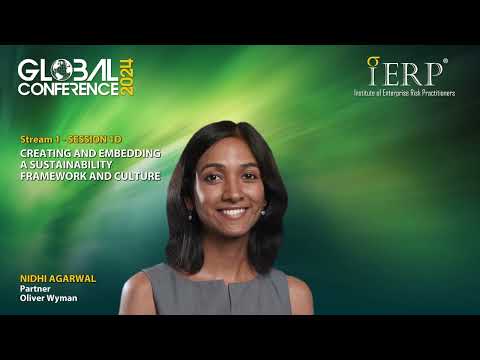 IERP Global Conference 2024 -  Stream 1D - Creating & Embedding a Sustainability Framework & Culture