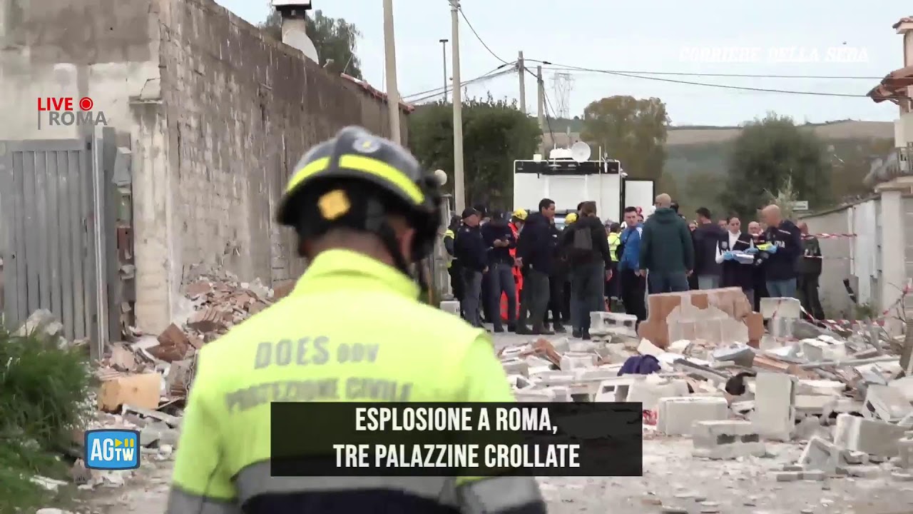 Esplosione a Roma