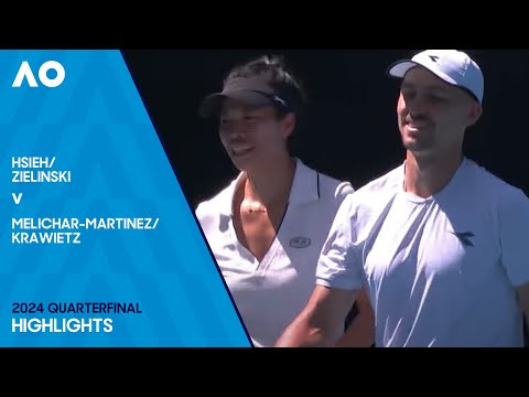 Zielinski/Hsieh v Krawietz/Melichar-Martinez Highlights | Australian Open 2024 Quarterfinal