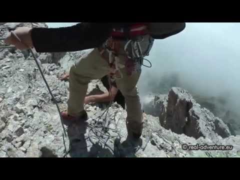 Abseilen extrem - 60 Meter senkrecht! Große Zinne Dolomiten