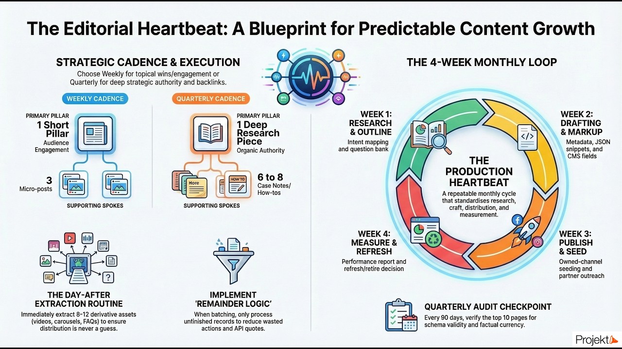 Build an Editorial Cadence That Turns Content Chaos Into Growth