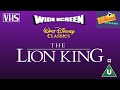 Closing To The Lion King Special Widescreen Edition UK VHS 1996