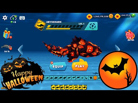 Hungry Shark Evolution - ABYSSHARK SHARK Halloween - Halloween Shark - Android / IOS Gameplay