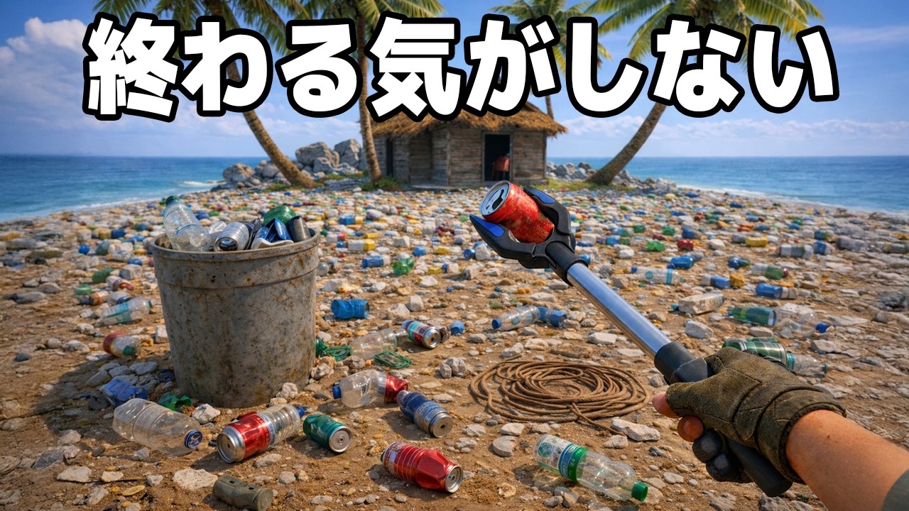 無人島のゴミを「全て片付ける」まで帰れません【Restore Your Island】