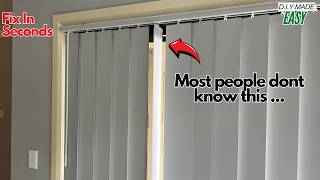 How to fix vertical blinds in seconds