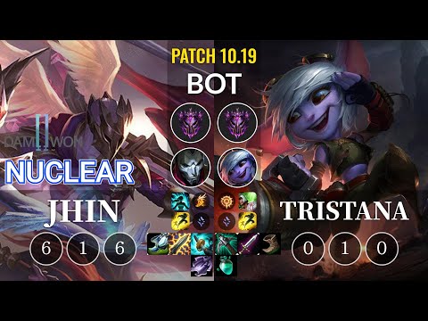 DWG Nuclear Jhin vs Tristana Bot - KR Patch 10.19