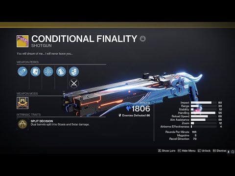 Destiny 2: Root of Nightmares - CONDITIONAL FINALITY Raid Exotic Shotgun DROP! (Reaction & Gameplay)