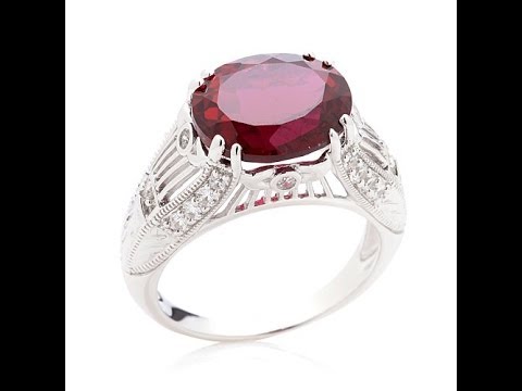 Xavier 6.56ct Absolute Created Ruby and Pav Ring