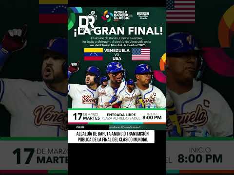 Plaza Alfredo Sadel recibirá a fanáticos para ver la final del Clásico Mundial de Béisbol