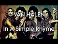 VAN HALEN - In A Simple Rhyme (Lyric Video)