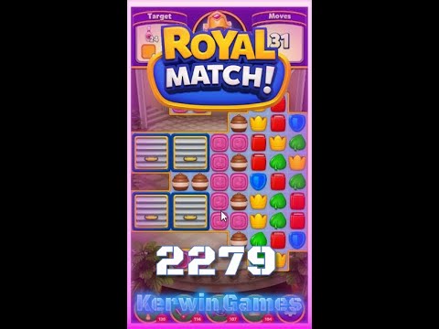 Royal Match Level 2279 - Super Hard Level - No Boosters Gameplay