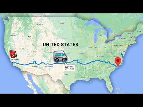 3,000 Miles Across America | Full Drive Timelapse