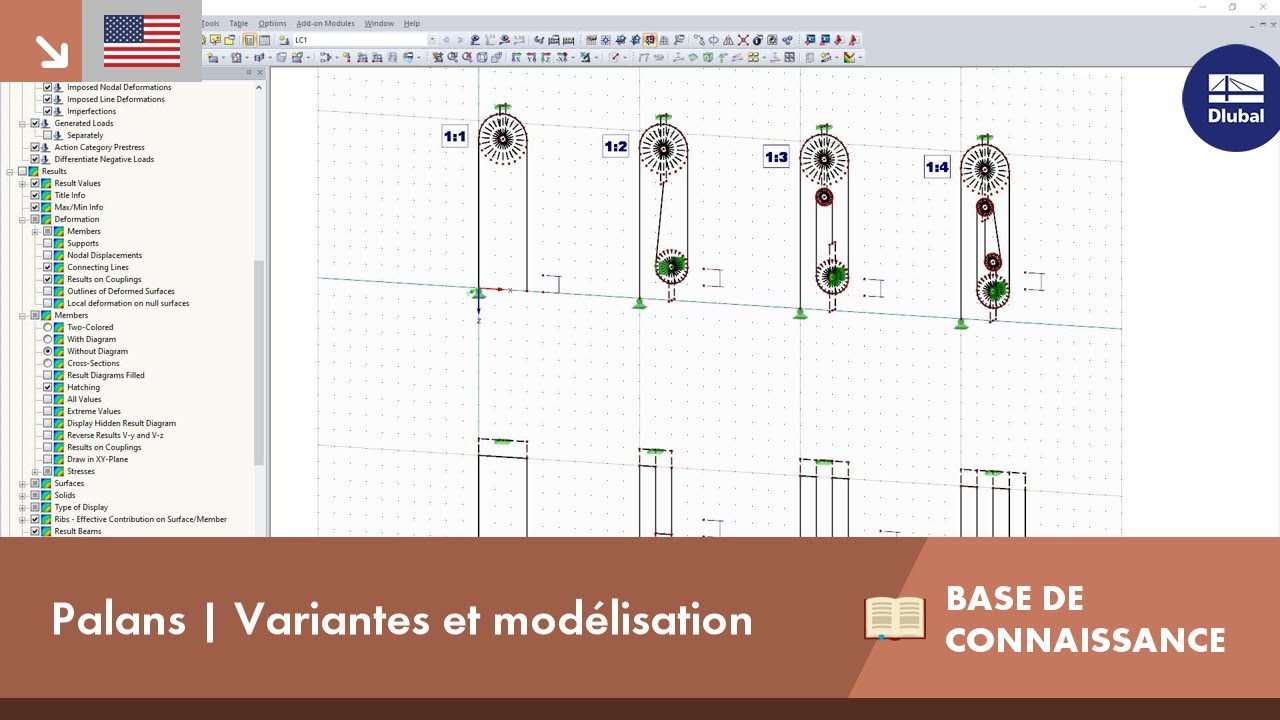 Modélisation de galets de facteur dans RFEM