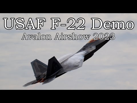 USAF F-22 Demo Team  - Australian International Airshow - 2023-03-04.