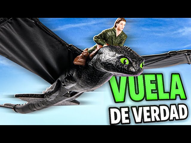 Vídeo relacionado con Dreamworks Dragons - Figura Dragón Desdentao de Cómo Entrenar a tu Dragón, Mueve sus Alas, Figura de Acción Articulada de 23 cm Furia Nocturna - Juguetes Niños 4 Años + - Regalo Niño 4 Años +