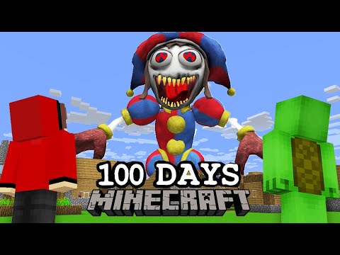 Surviving 100 Days of Giant TITAN Attacks in Minecraft
